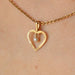 Pendant Heart pendant and its pearl 58 Facettes 19-455H