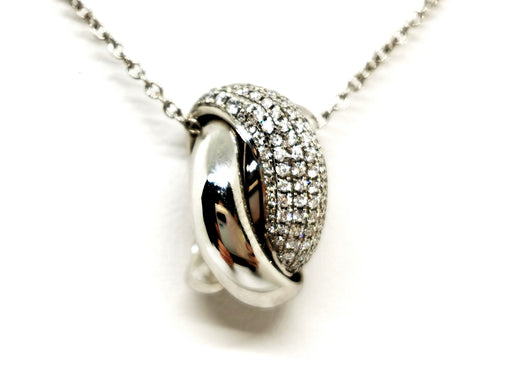 Collier Collier Chaîne + pendentif Or blanc Diamant 58 Facettes 1126584CN