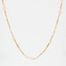 Necklace Gold necklace with white and pink pearls 58 Facettes 21-159