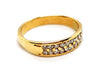 Ring 51 Half wedding ring Yellow gold Diamond 58 Facettes 1179559CD