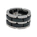 Ring 53 Chanel ring, "Ultra" model, in white gold, black ceramic and diamonds. 58 Facettes 30019