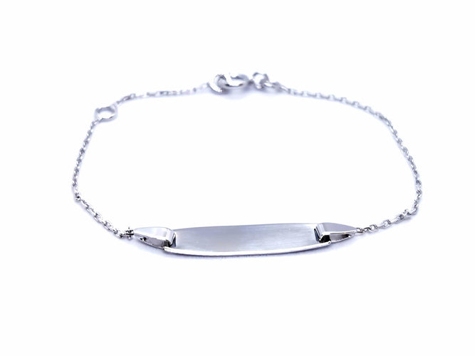 Bracelet Bracelet Gourmette Or blanc 58 Facettes 990407CN