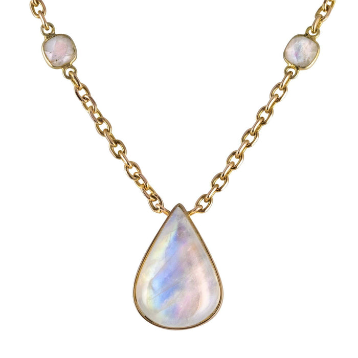 Collier Collier labradorite et or 58 Facettes 20-129