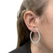 Earrings Hoop earrings in white gold and diamonds. 58 Facettes 30140