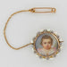 Brooch Old miniature brooch with fine pearls and diamonds 58 Facettes 17-024