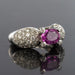 Ring 51 Pink Sapphire and Diamond Ring 58 Facettes 00-211-2712936-52
