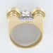 Ring 52 Winding diamond tank ring 58 Facettes 18-254-52