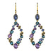 Earrings Tanzanite, amethyst, sapphire and topaz earrings 58 Facettes 18-181