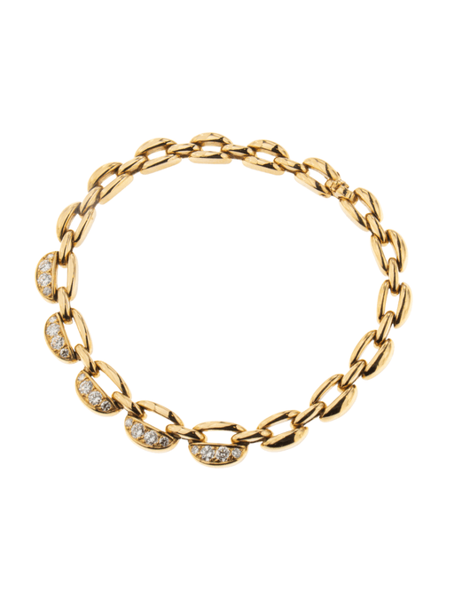 Bracelet Van Cleef & Arpels - Bracelet en Or Jaune et Diamants 58 Facettes