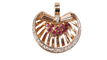 Pendentif Pendentif Or Rubis Diamants 58 Facettes 32418