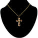 Old openwork cross pendant in gold and diamond 58 Facettes 19-341