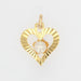 Pendentif Pendentif or jaune coeur et perle 58 Facettes 21-275A