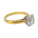 Ring 52 Solitaire diamond 2,01 carats two golds. 58 Facettes 30490