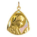Gold and mother-of-pearl Virgin Medal pendant 58 Facettes CVP14