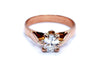 Ring 54 Solitaire Ring Rose Gold Diamond 58 Facettes 997149CN