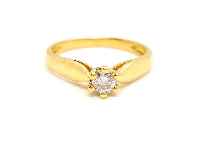 Bague 51 Bague Solitaire Or jaune Diamant 58 Facettes 718109CN