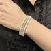 Buccellati “Dentelle” bracelet in white gold and diamonds. 58 Facettes 30486