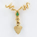 Pendant Gold and emerald and diamond vine leaf pendant 58 Facettes 20-253