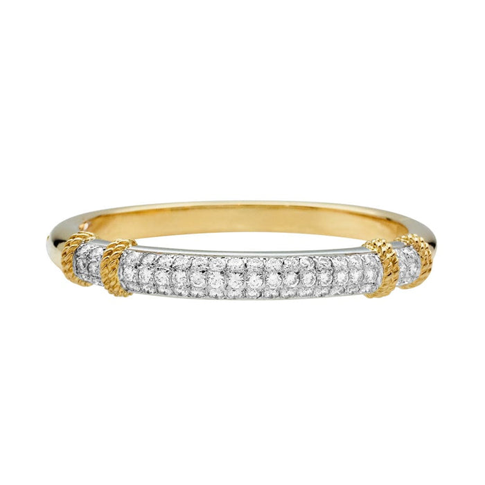 Bracelet Fred "Isaure", 2 tons d'or et platine, diamants.