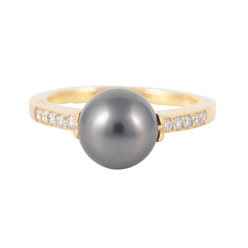 Bague Bague Perle de Tahiti Diamants 58 Facettes 0