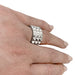 Ring 51 Hermès ring, “Spy”, silver. 58 Facettes 30335