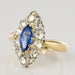 Bague 45 Bague marquise diamants saphir ancienne 58 Facettes 20-311-45