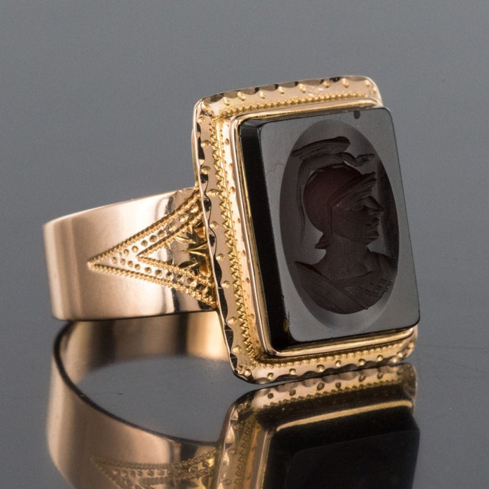 Bague 62 Bague ancienne intaille sardonyx et or 58 Facettes 18-365-62