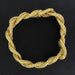 Braided gold bracelet bracelet 58 Facettes 17-028