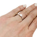 Ring 51 Solitaire white gold, diamond 0.50 ct. 58 Facettes 30189