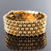 Bracelet Bracelet or jaune nids d'abeilles 58 Facettes 19-542