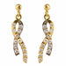 Boucles d'oreilles Boucles d'oreilles ruban d'ors et de diamants 58 Facettes 16-343