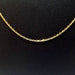 Necklace Filed cable link chain in yellow gold 58 Facettes