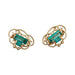 Earrings Vintage earrings, yellow gold and emeralds. 58 Facettes 29015