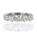 Ring 55 White gold ring with 5 diamonds 58 Facettes 18-144-55