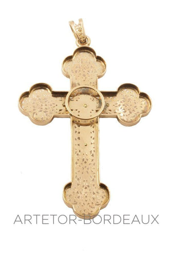 Pendentif Croix ancienne régionale 58 Facettes 23451