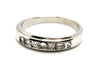 Ring 54 Half wedding ring White gold Diamond 58 Facettes 1186432CN