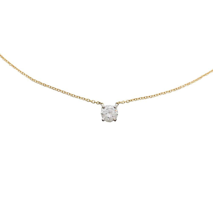 Collier Collier solitaire diamant 0,63 carat, 2 ors 58 Facettes 30239