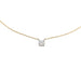 Collier Collier solitaire diamant 0,63 carat, 2 ors 58 Facettes 30239