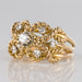 Bague 53 Bague ancienne cordes d'or et diamants 58 Facettes 15-344-53