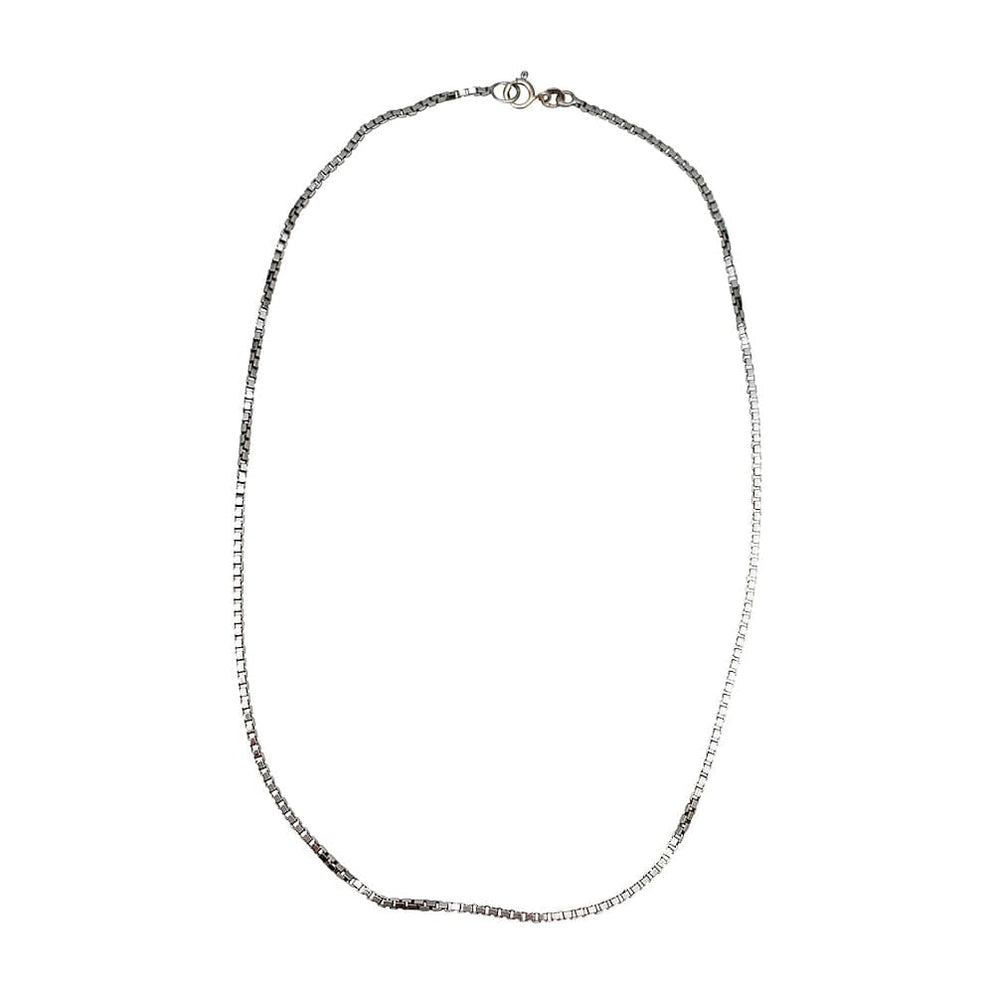 Collier Chaîne Vénitienne En Or Blanc 18k - 2.66 Grammes - Longueur 48 Cm - Occasion Rénové