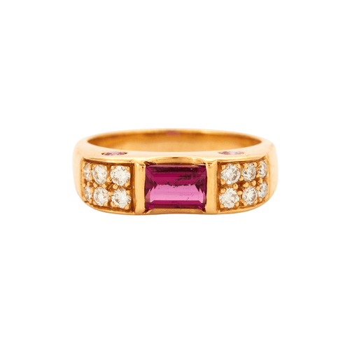 Bague Bague Tourmaline Diamant 58 Facettes 002.215