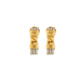 FRED earrings - Yellow gold earrings with steel cable 58 Facettes