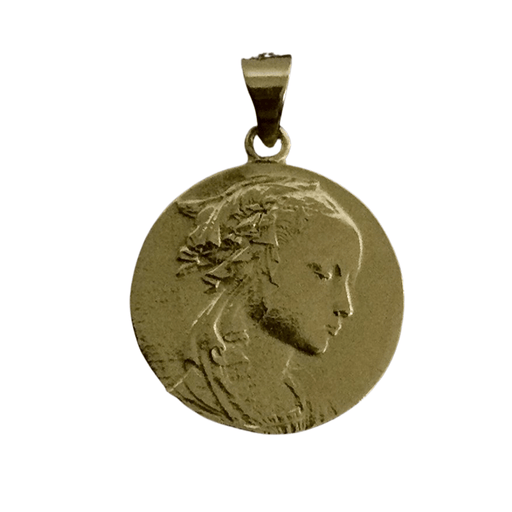 Pendentif Médaille de La Vierge Adorazione 58 Facettes