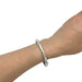 Bracelet Rigid square bangle bracelet in white gold 58 Facettes 30360