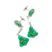 Earrings “Buddha” earrings in white gold, jadeite and diamonds. 58 Facettes 8188