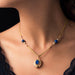 Necklace Old necklace and its lapis lazuli medallion and fine pearls 58 Facettes 20-154