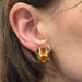 Earrings Chanel earrings, “Coco” model, yellow gold and fine stones. 58 Facettes 28119