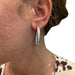 Earrings Cartier hoop earrings, white gold, diamonds. 58 Facettes 29956