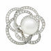 Ring 54 Chanel ring, “Fil de Camélia”, white gold, pearl and diamonds. 58 Facettes 29052-1