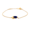Bracelet Fin Bracelet en or jaune et Lapis-Lazuli 58 Facettes DV0534-15